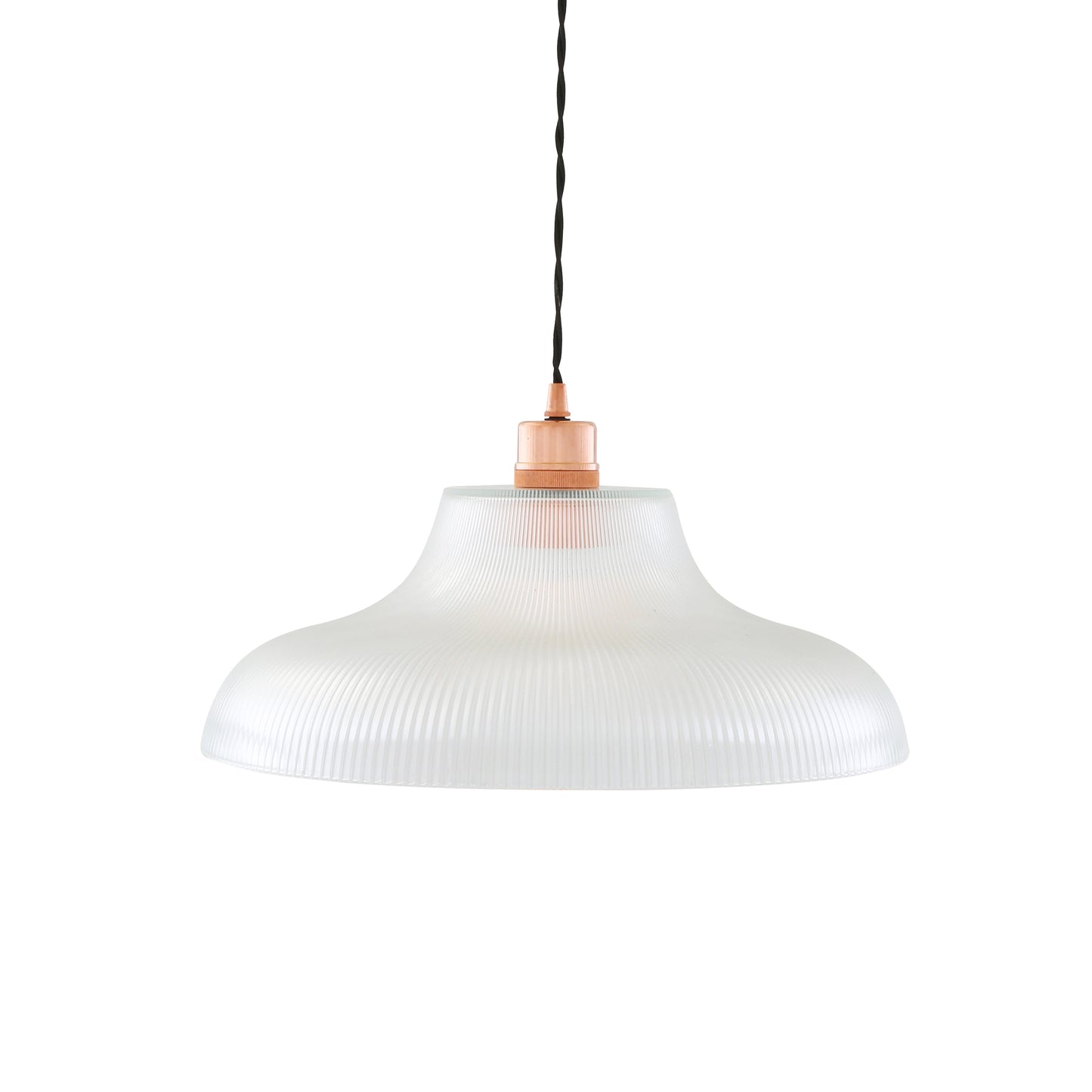 Mono Industrial Railway Glass Pendant Light