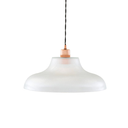 Mono Industrial Railway Glass Pendant Light
