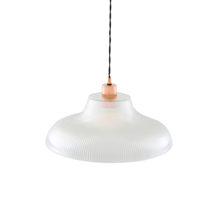 Mono Industrial Railway Glass Pendant Light