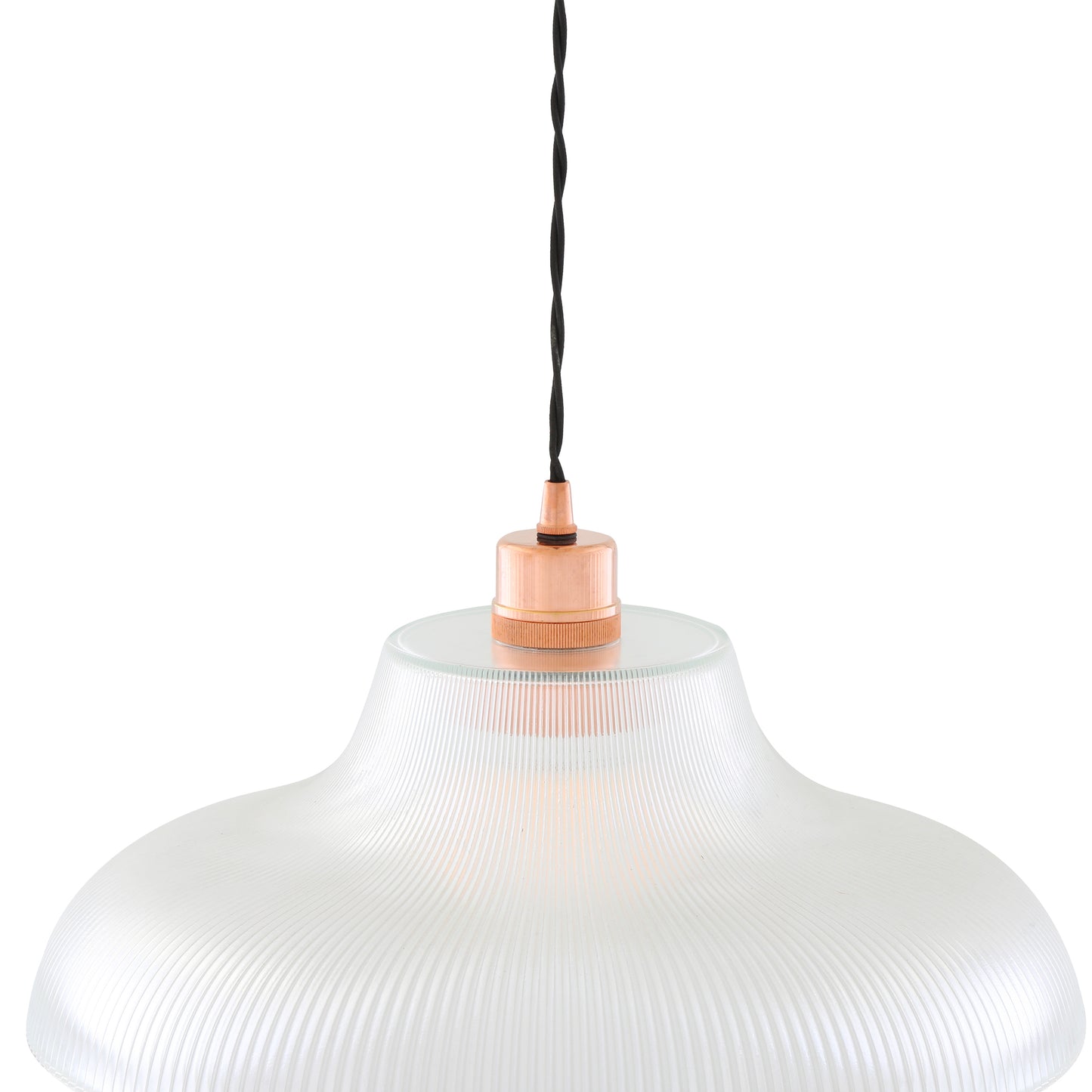 Mono Industrial Railway Glass Pendant Light