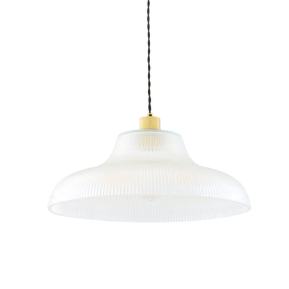 Mono Industrial Railway Glass Pendant Light