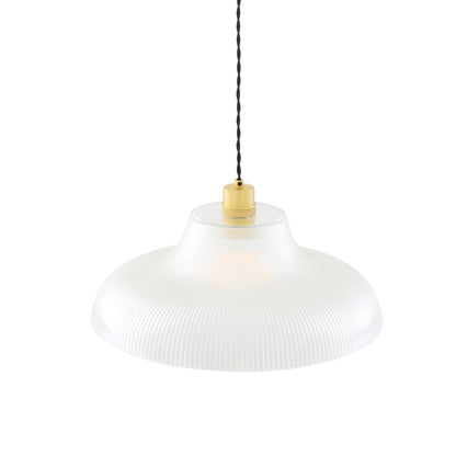 Mono Industrial Railway Glass Pendant Light