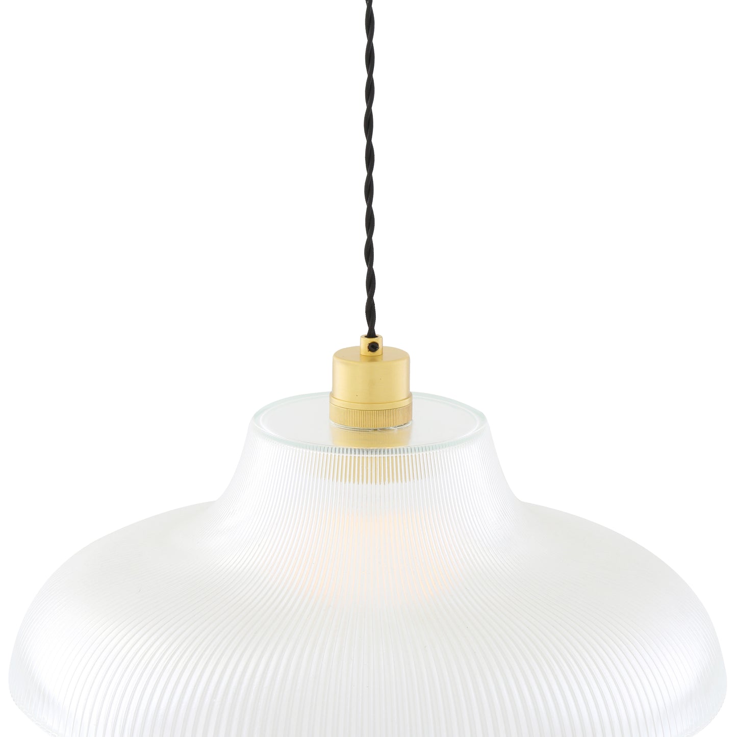 Mono Industrial Railway Glass Pendant Light
