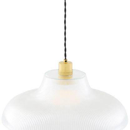 Mono Industrial Railway Glass Pendant Light