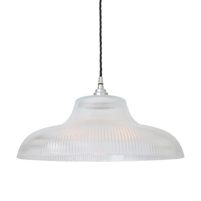 Mono Industrial Railway Glass Pendant Light