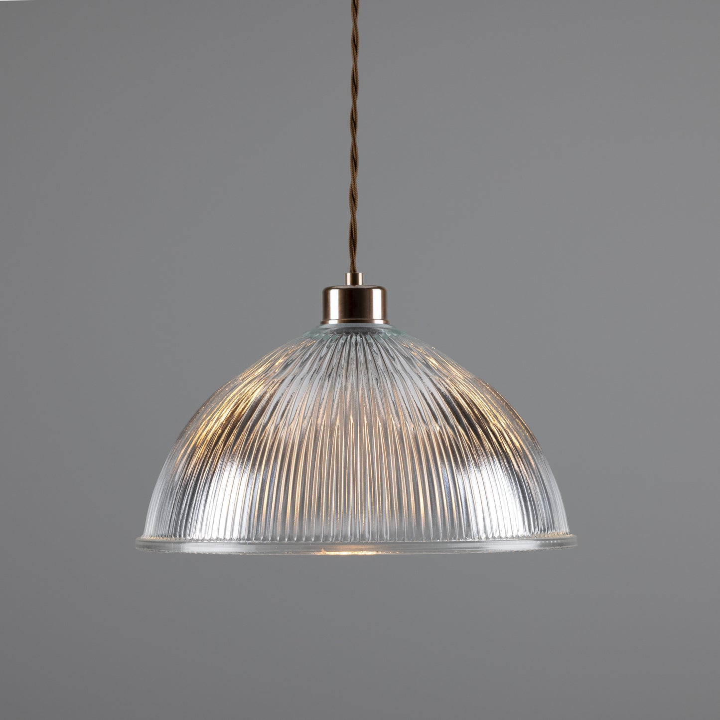 Nova Prismatic Glass Dome Pendant Light