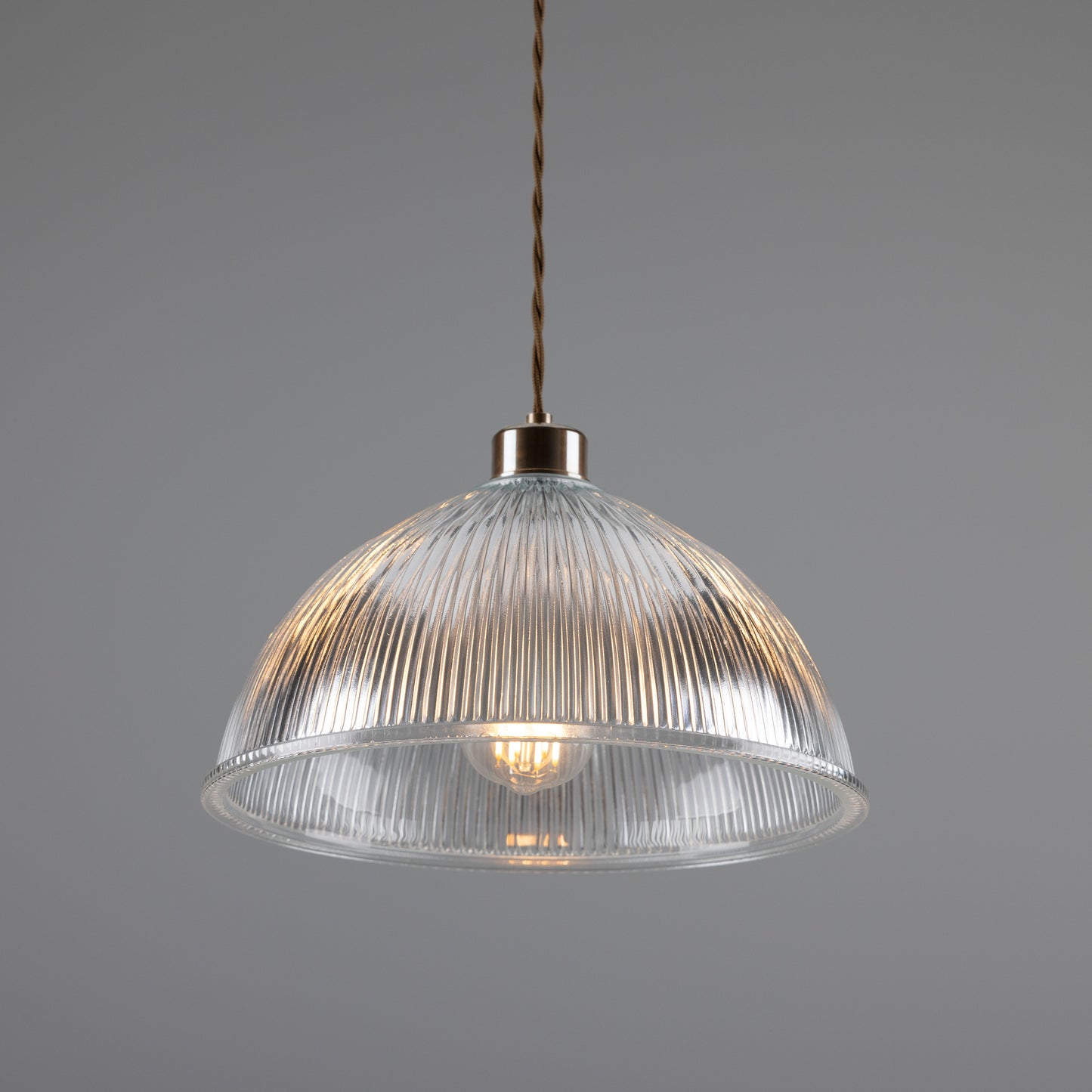 Nova Prismatic Glass Dome Pendant Light