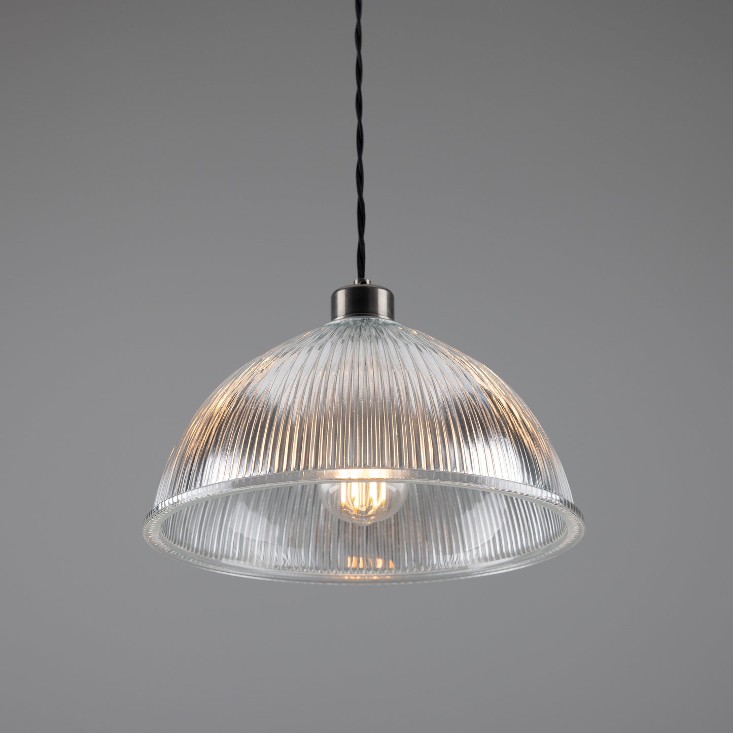 Nova Prismatic Glass Dome Pendant Light