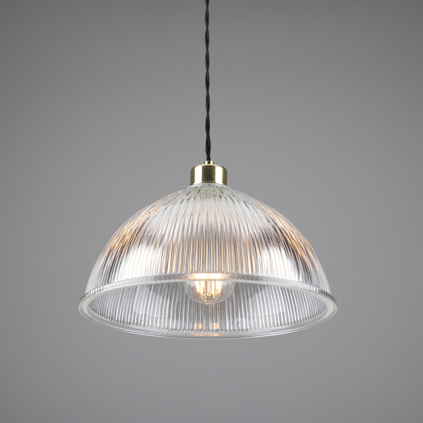 Nova Prismatic Glass Dome Pendant Light
