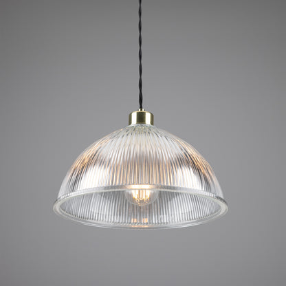 Nova Prismatic Glass Dome Pendant Light