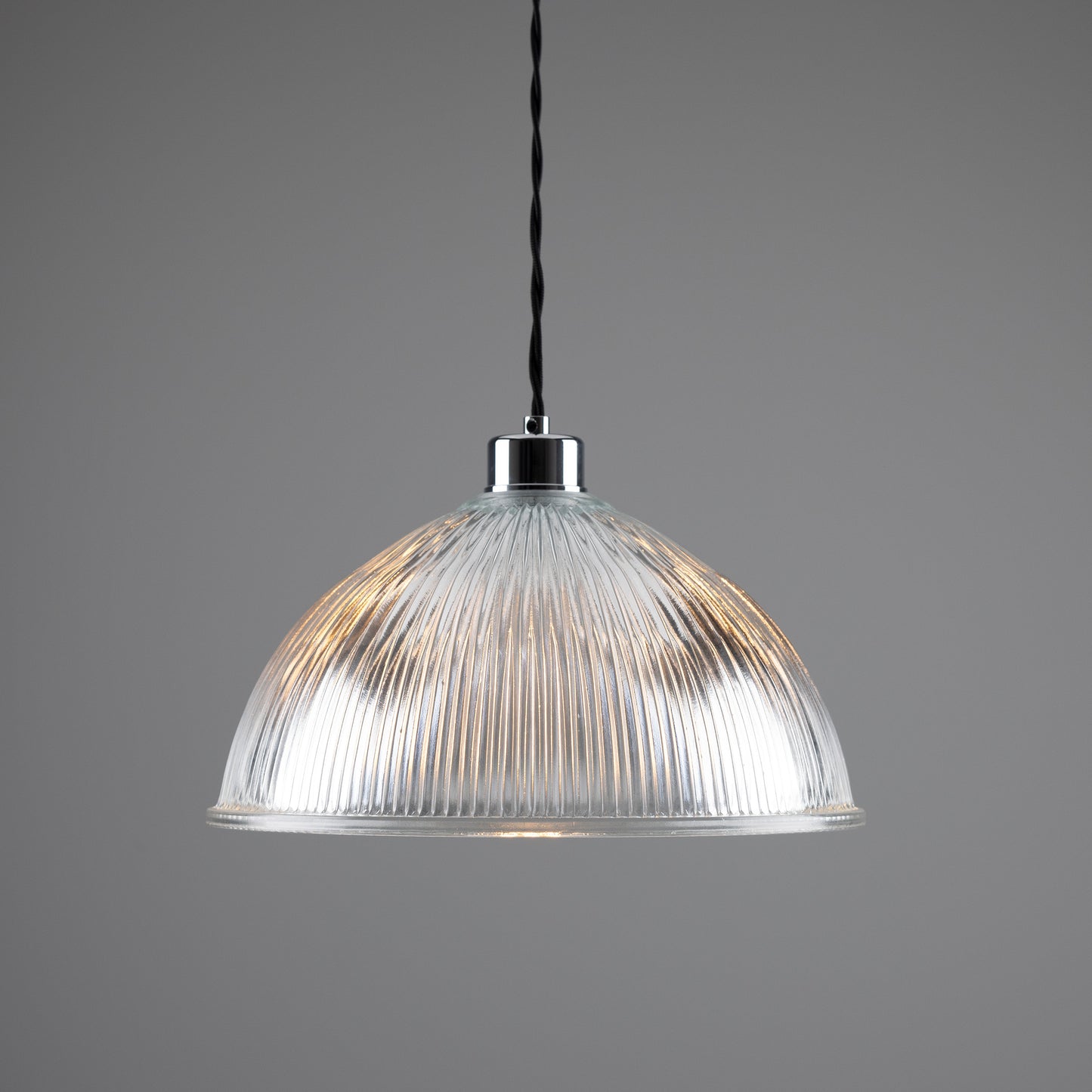 Nova Prismatic Glass Dome Pendant Light