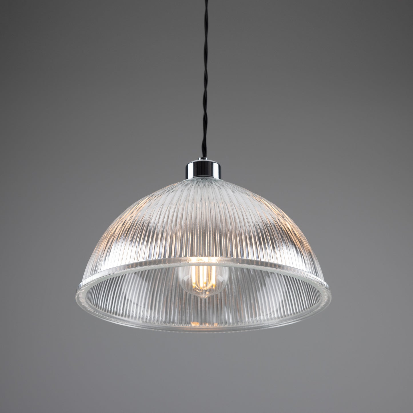 Nova Prismatic Glass Dome Pendant Light