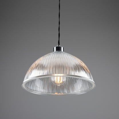 Nova Prismatic Glass Dome Pendant Light