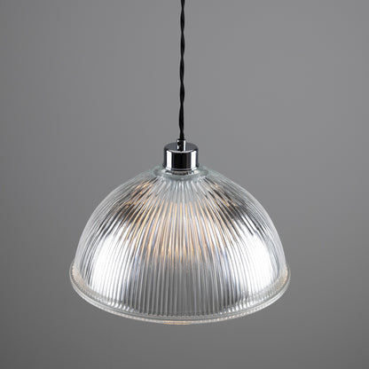 Nova Prismatic Glass Dome Pendant Light