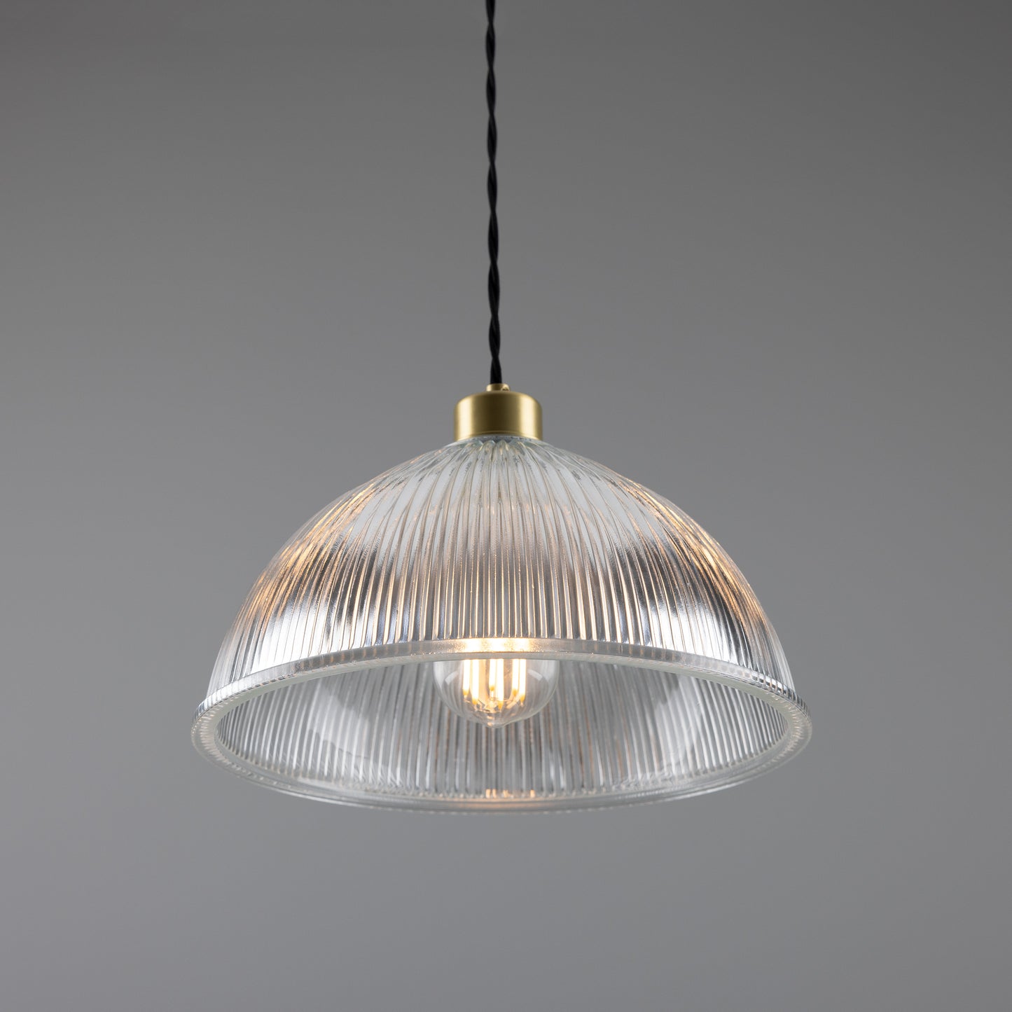 Nova Prismatic Glass Dome Pendant Light