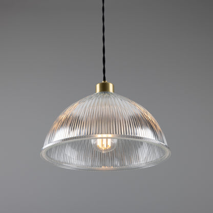 Nova Prismatic Glass Dome Pendant Light