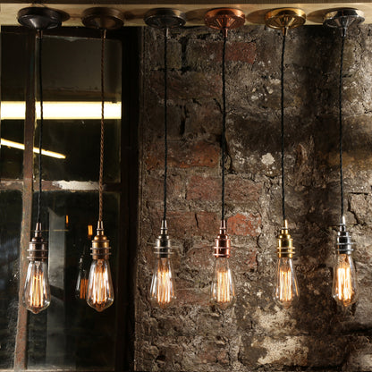 Lome Vintage Bare Bulb Pendant Light