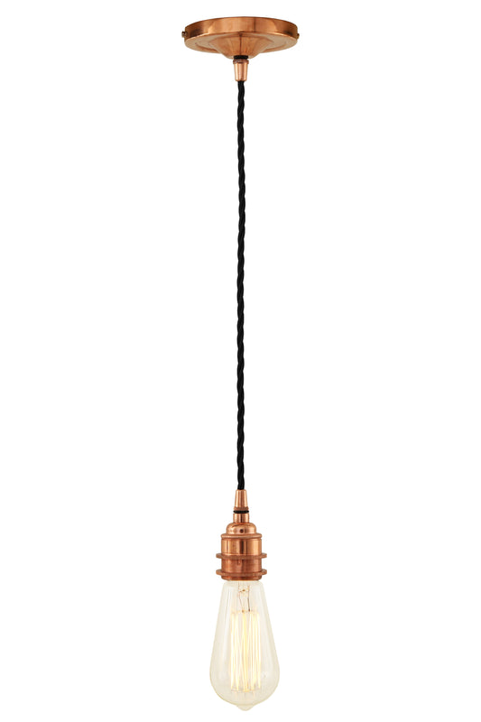 Lome Vintage Bare Bulb Pendant Light