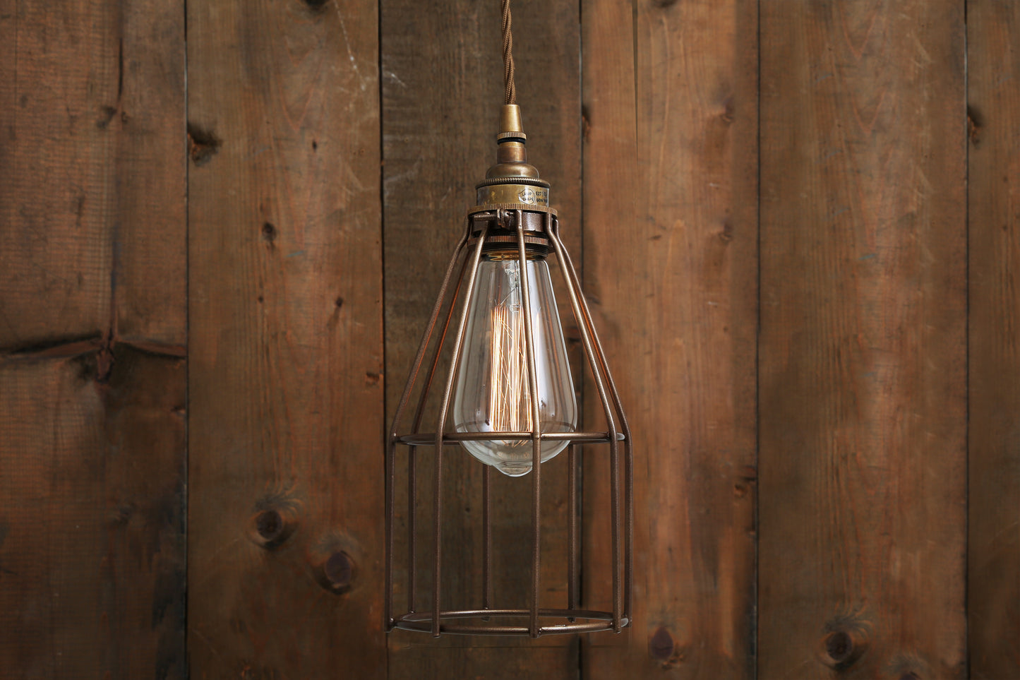 Raze Industrial Cage Pendant Light