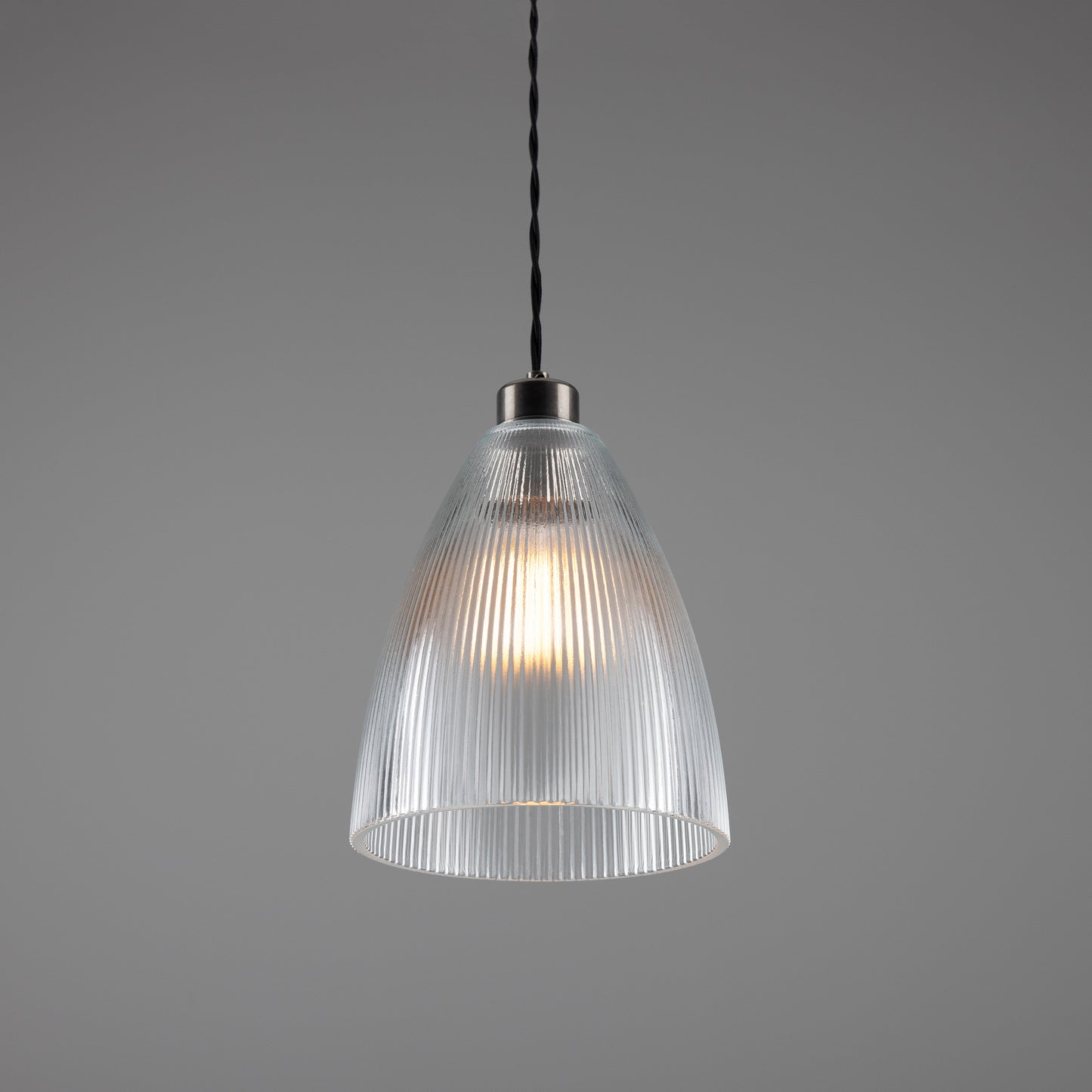 Corvera Holophane Glass Pendant Light