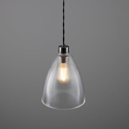 Corvera Holophane Glass Pendant Light