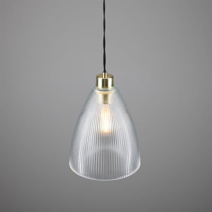 Corvera Holophane Glass Pendant Light