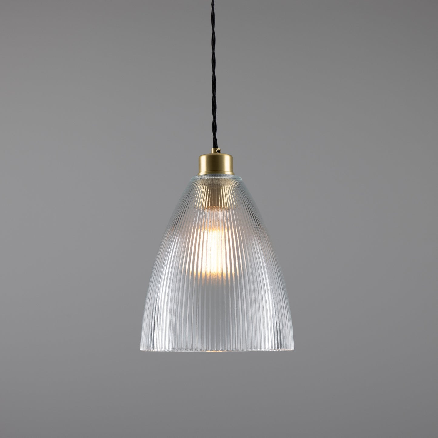 Corvera Holophane Glass Pendant Light