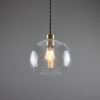 Eden Clear Open Glass Globe Pendant Light