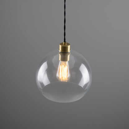 Eden Clear Open Glass Globe Pendant Light