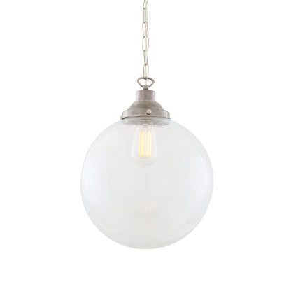 Riad Clear Glass Globe Pendant Light