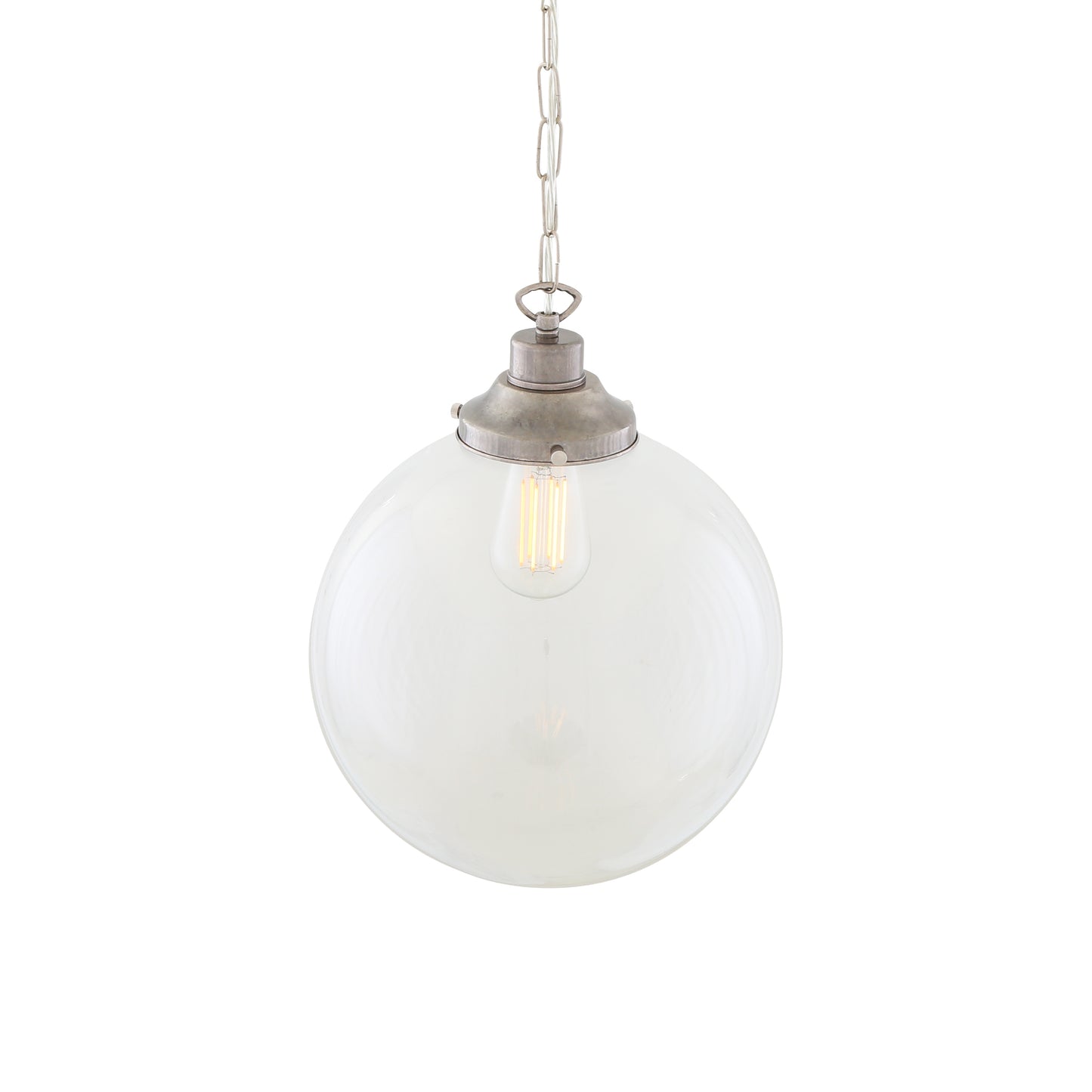 Riad Clear Glass Globe Pendant Light