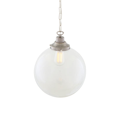 Riad Clear Glass Globe Pendant Light
