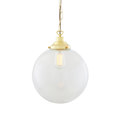 Riad Clear Glass Globe Pendant Light