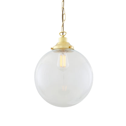 Riad Clear Glass Globe Pendant Light