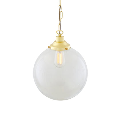 Riad Clear Glass Globe Pendant Light