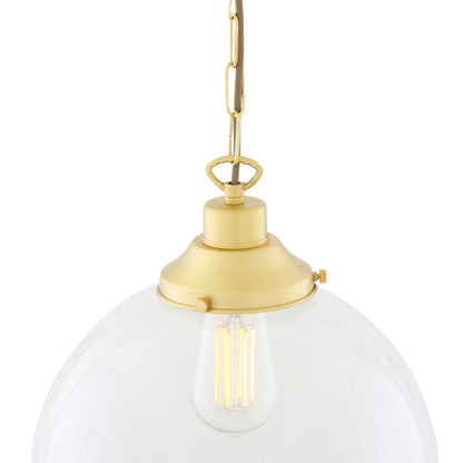 Riad Clear Glass Globe Pendant Light