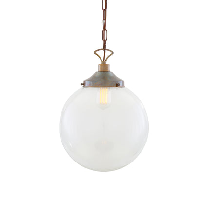 Riad Clear Glass Globe Pendant Light