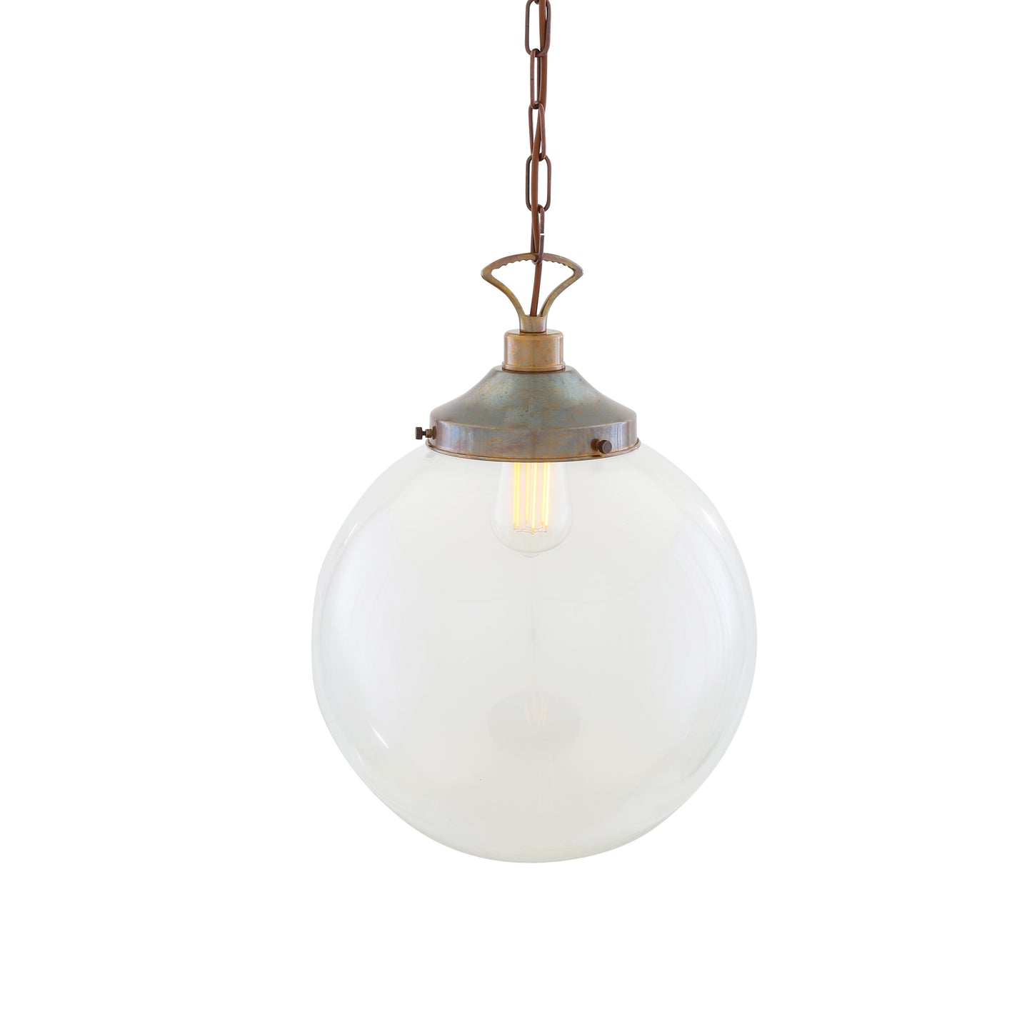 Riad Clear Glass Globe Pendant Light