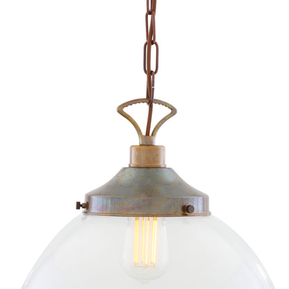 Riad Clear Glass Globe Pendant Light