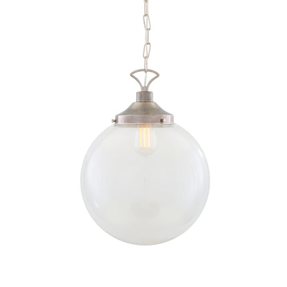 Riad Clear Glass Globe Pendant Light