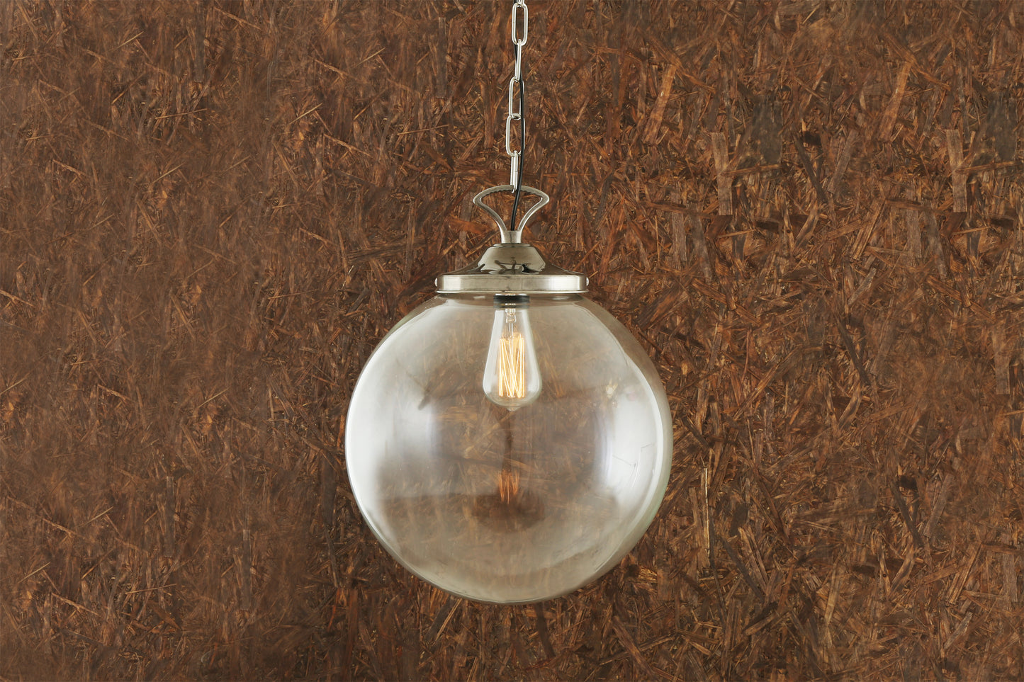 Riad Clear Glass Globe Pendant Light