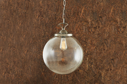 Riad Clear Glass Globe Pendant Light