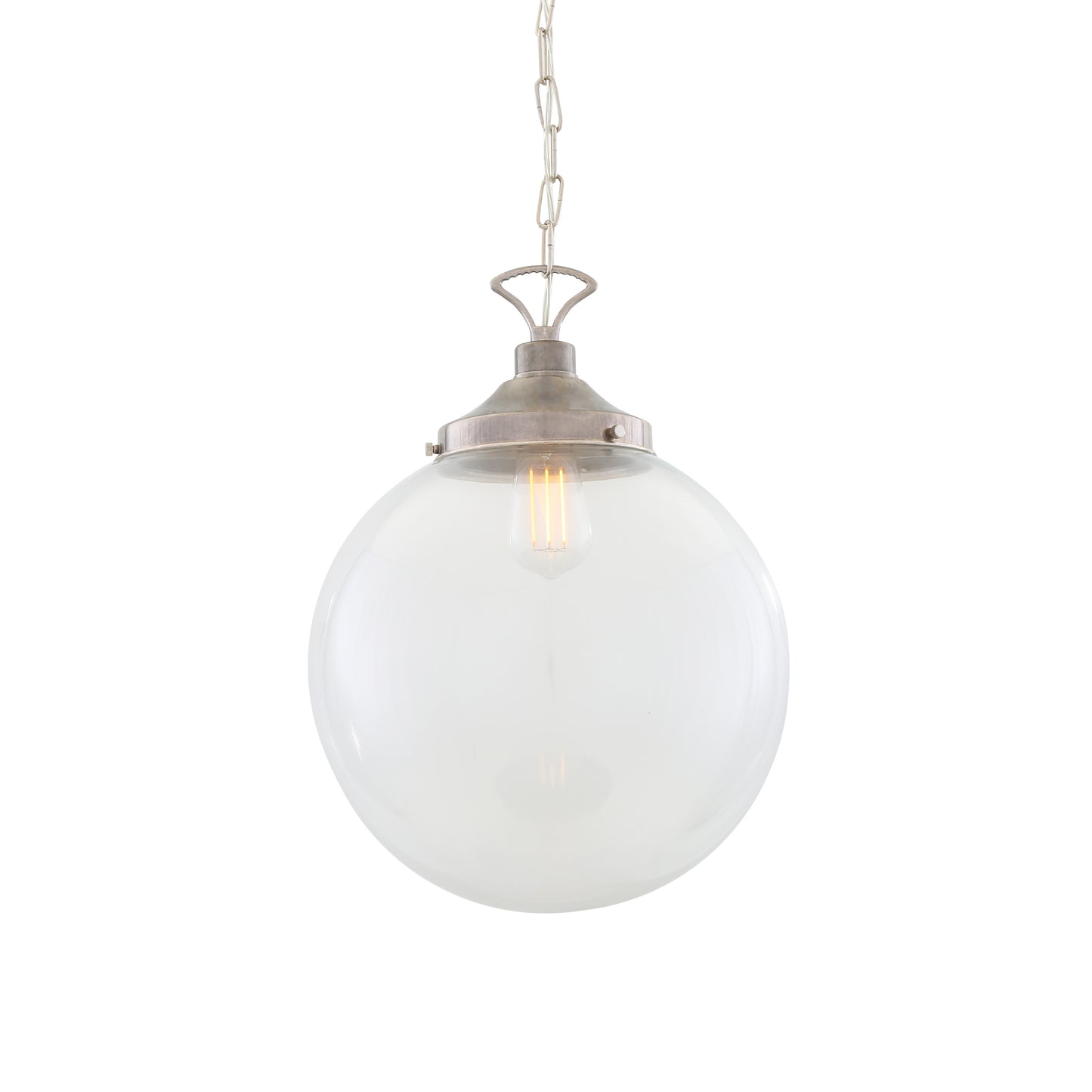 Riad Clear Glass Globe Pendant Light