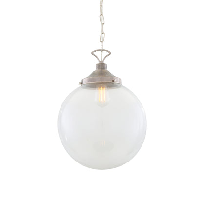 Riad Clear Glass Globe Pendant Light