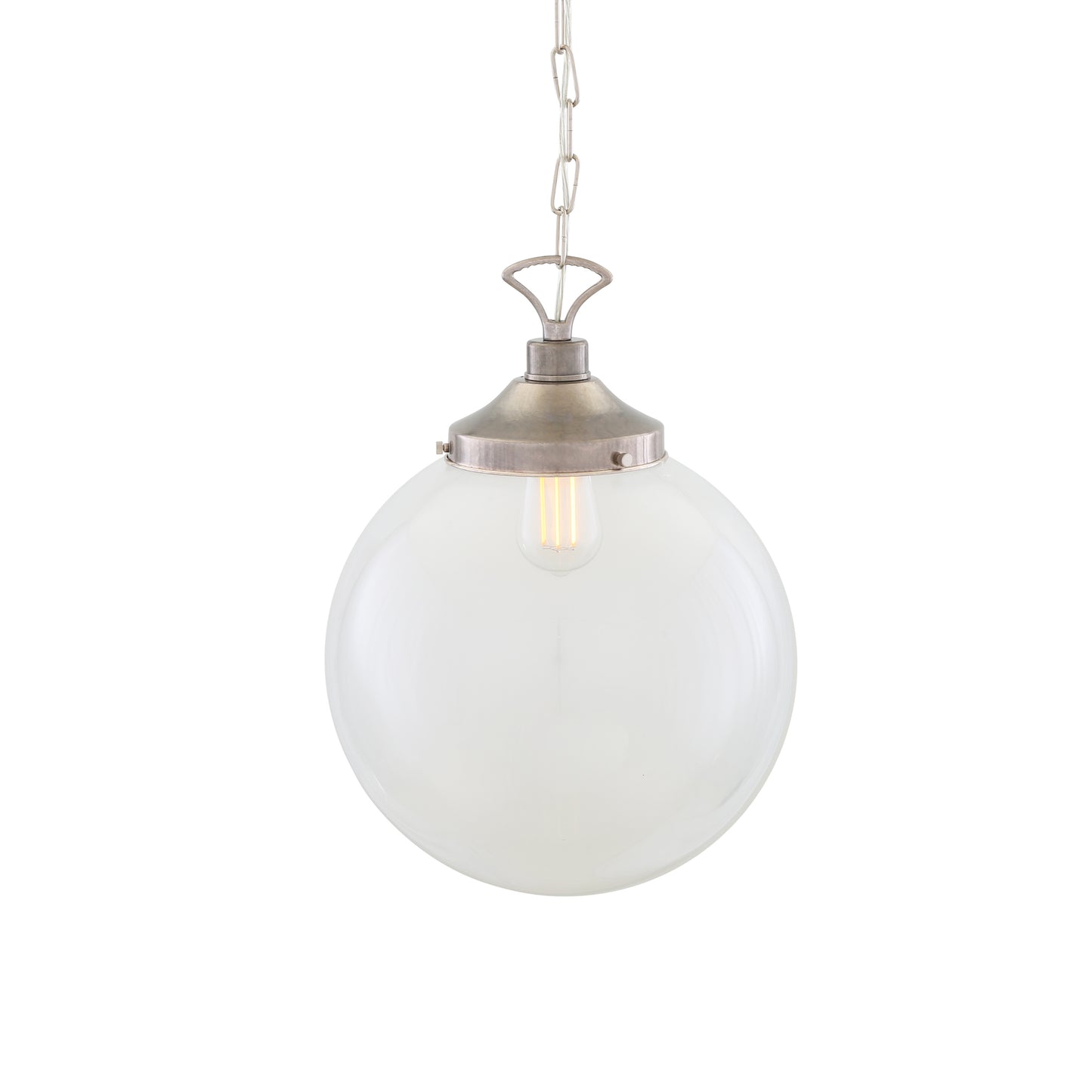 Riad Clear Glass Globe Pendant Light