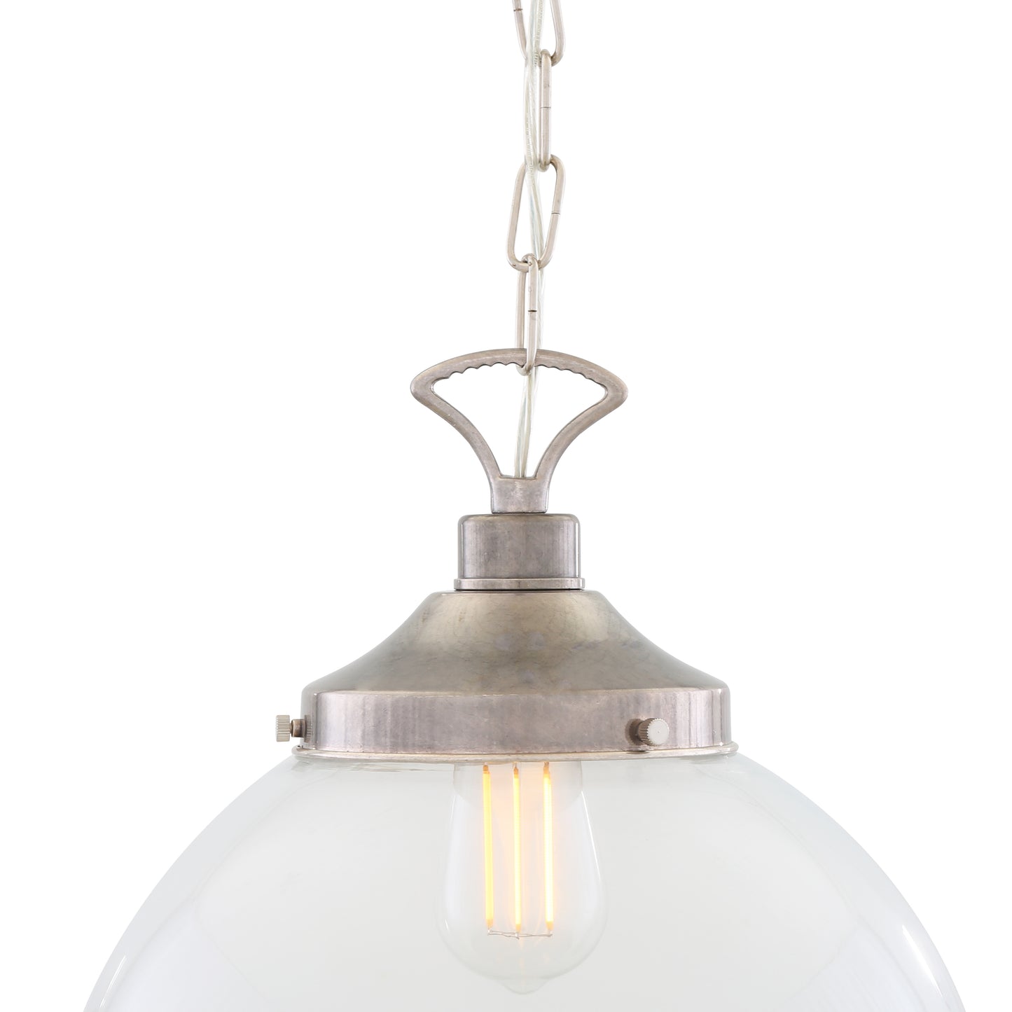 Riad Clear Glass Globe Pendant Light