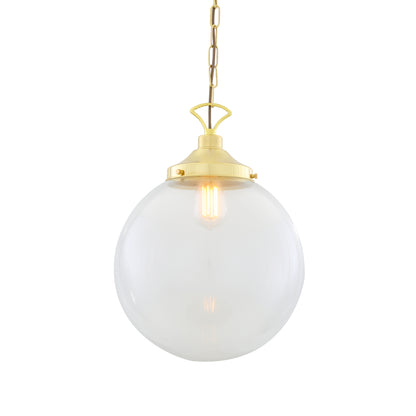 Riad Clear Glass Globe Pendant Light