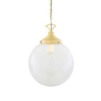 Riad Clear Glass Globe Pendant Light