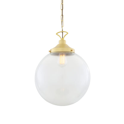 Riad Clear Glass Globe Pendant Light