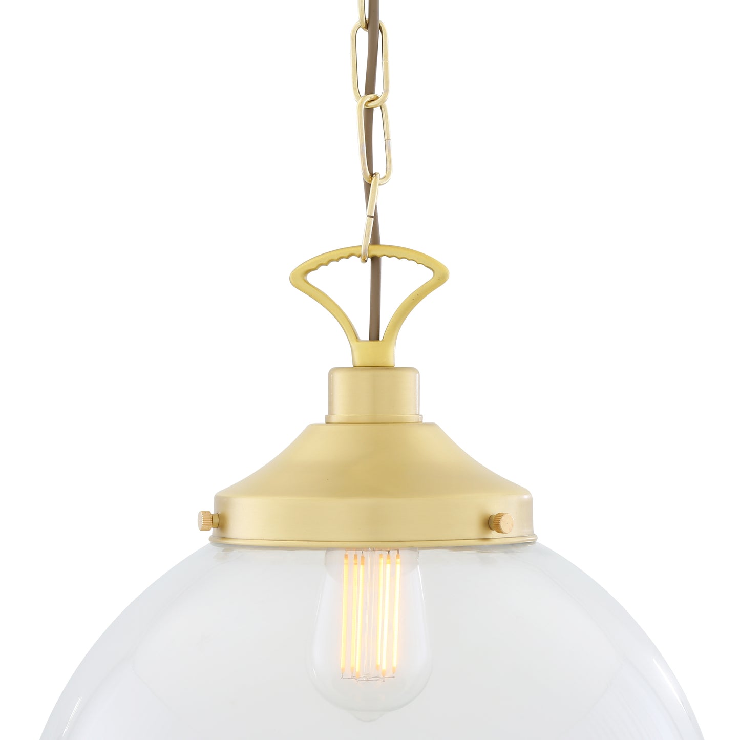 Riad Clear Glass Globe Pendant Light